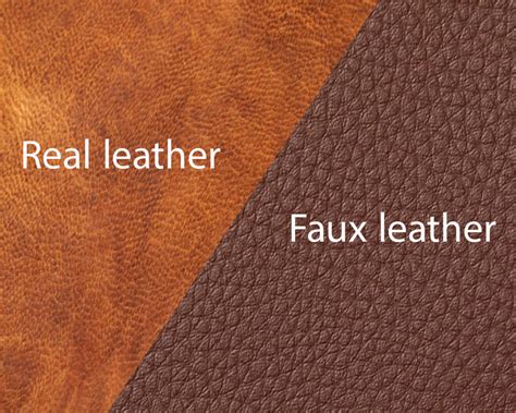 real leather vs faux leathers